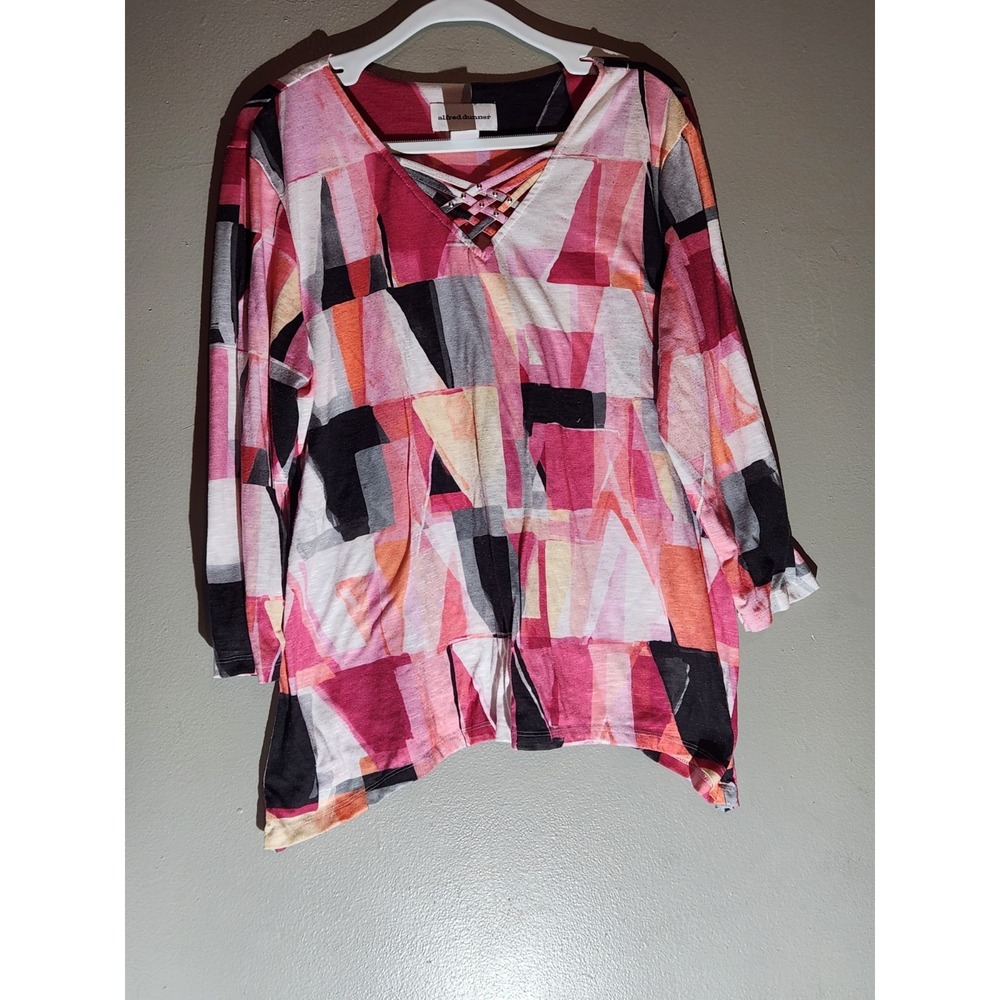 alfred dunner tops large 3/4 sleeve